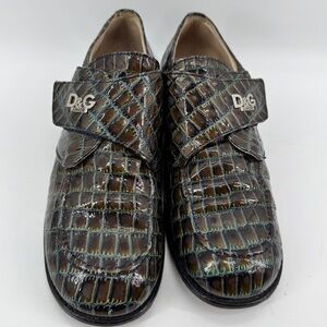 Dolce & Gabbana Junior Loafers Croc Brown EU 40 US‎ 6 Women 7.5